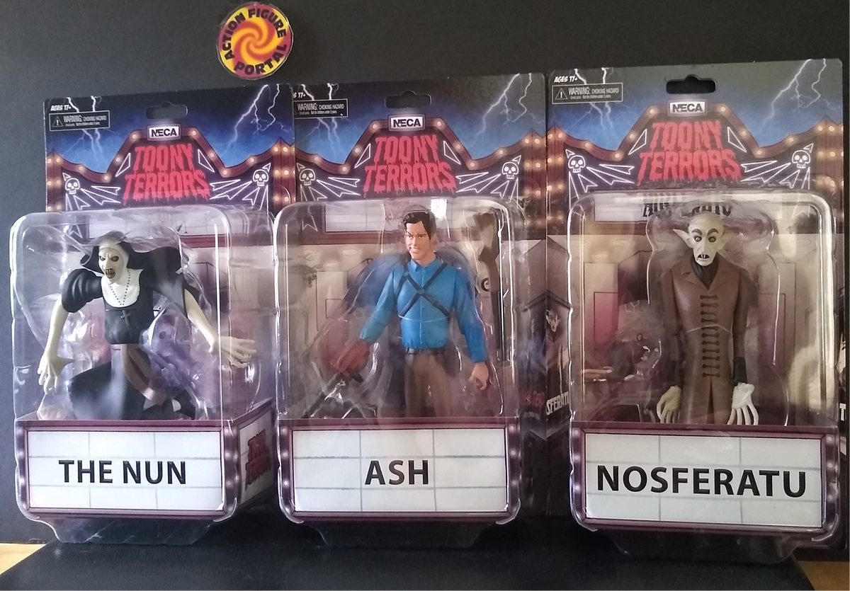 The Nun, Ash and Nosferatu Toony Terror series 3, SET of 3, Neca