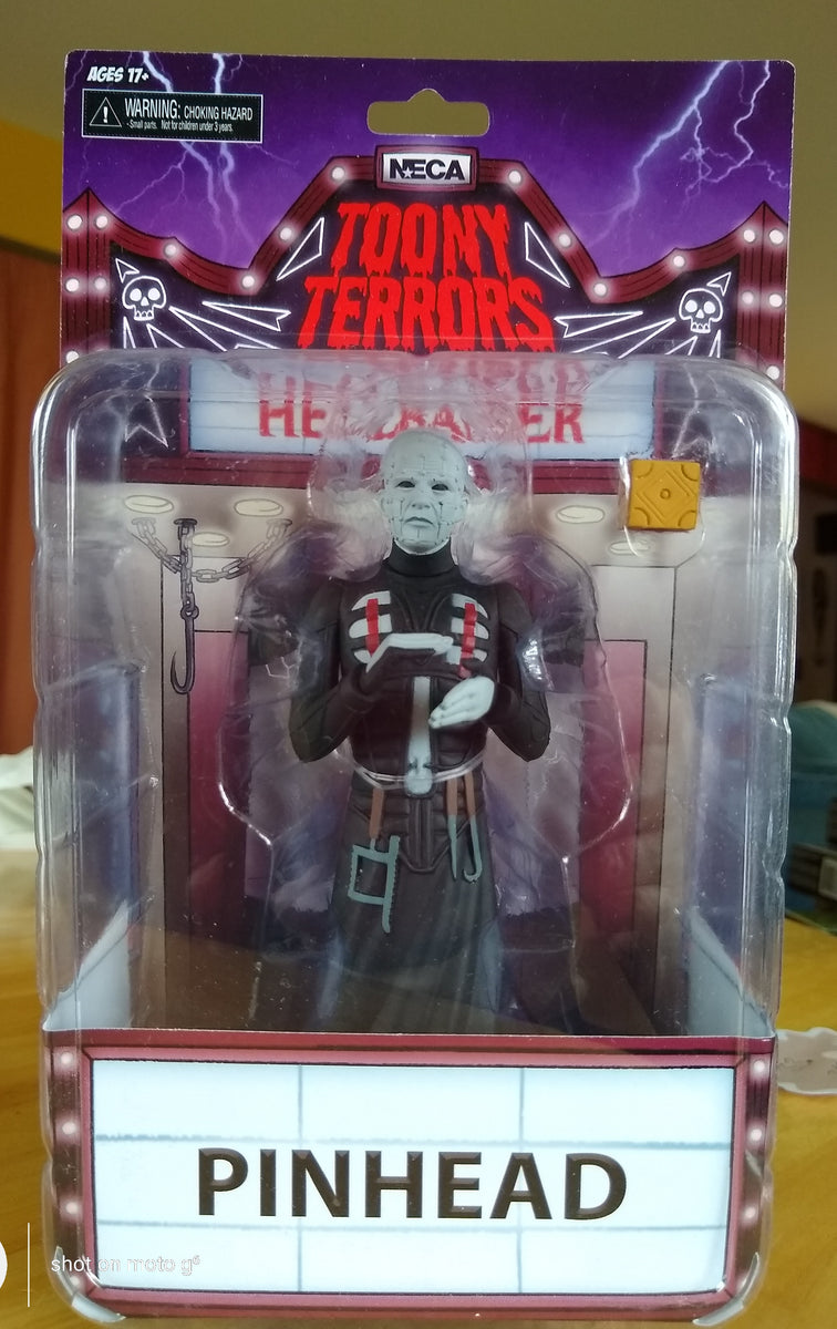 NECA Toony Terrors Hellraiser Pinhead Action Figure Reel Toys Horror Movie  Toy 