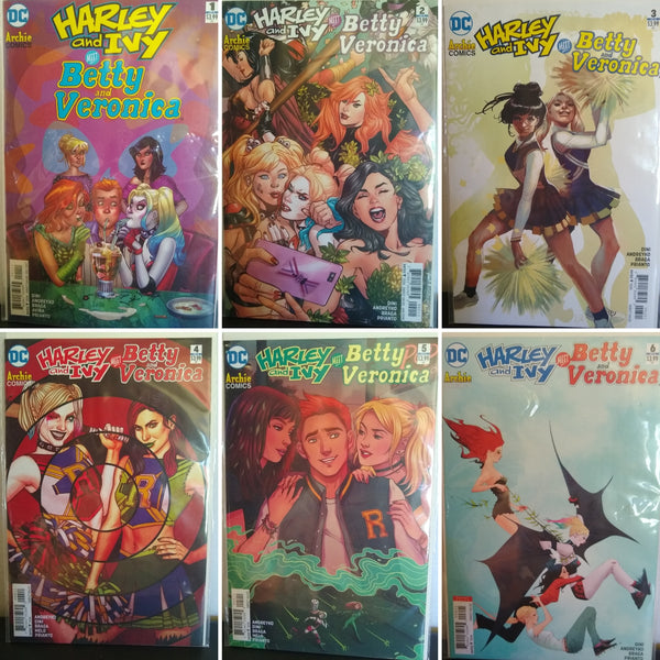 Harley and Ivy meet Betty and Veronica, Complete Comic Book set 1-6, DC