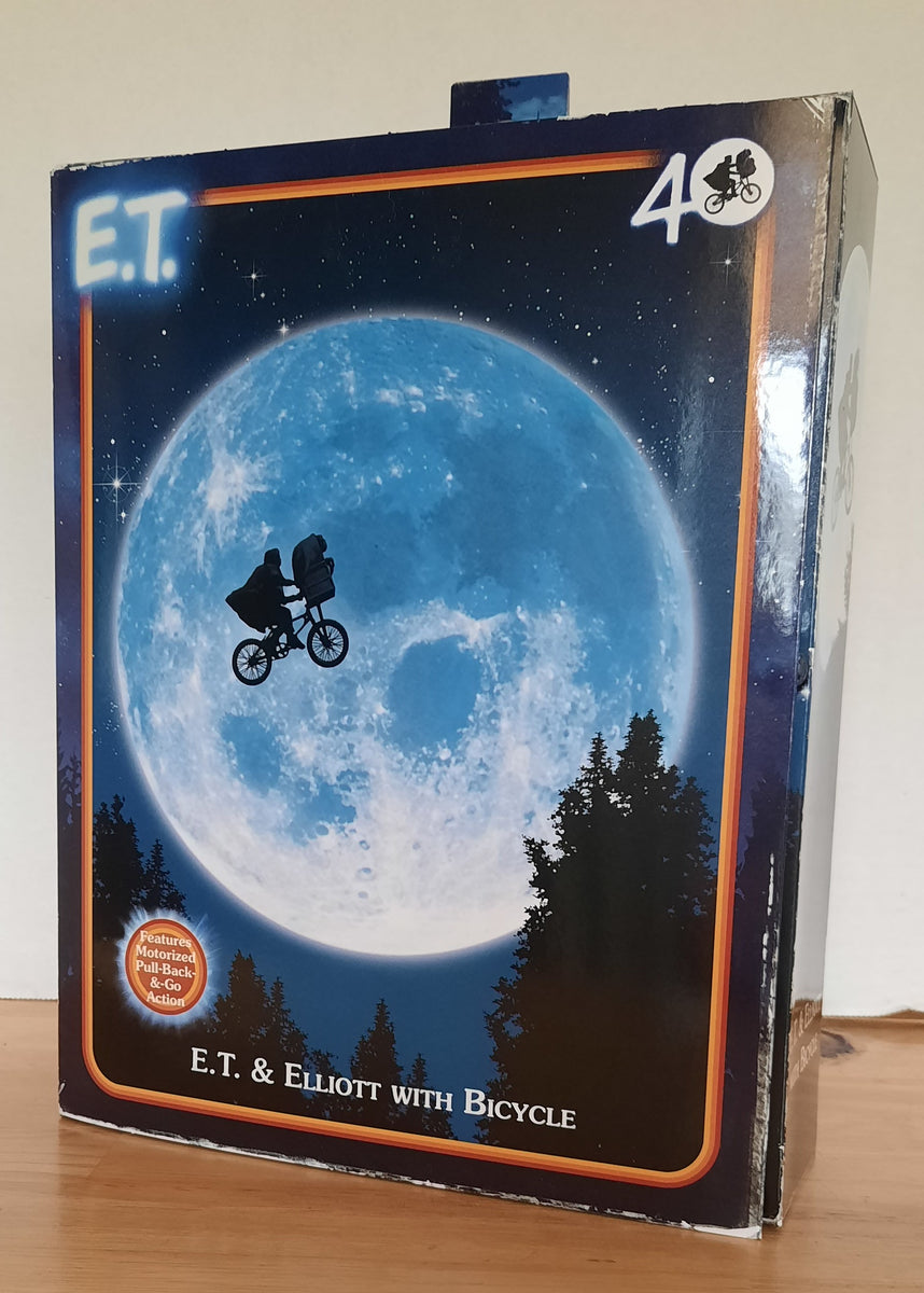 figurine neca e.t. l extra-terrestre e.t. & elliot on bicycle