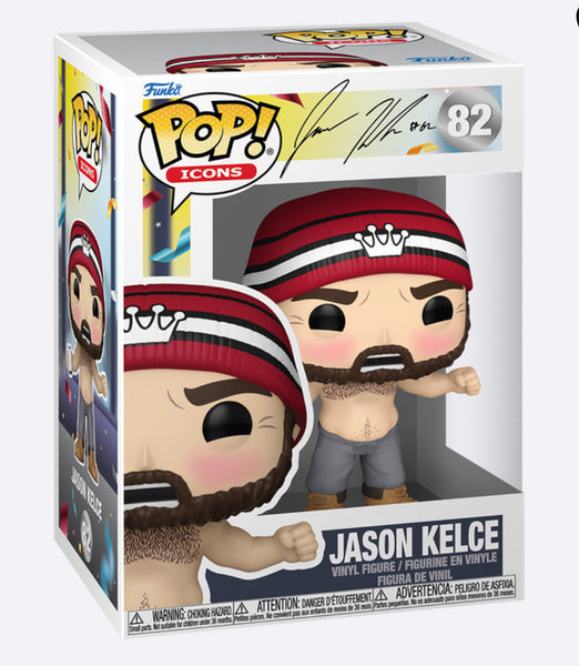 Jason Kelce Shirtless Funko Pop with Pop Protector