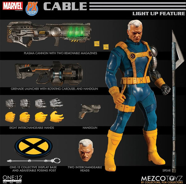 Cable Mezco One :12 with light up feature, PX Exclusive