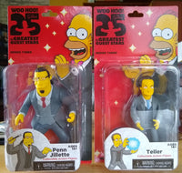 Penn Jillette and Teller, the Simpsons Series 3, Neca