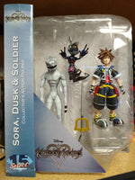 Sora, Dusk and Soldier Action Figures, Disney, Kingdom Hearts